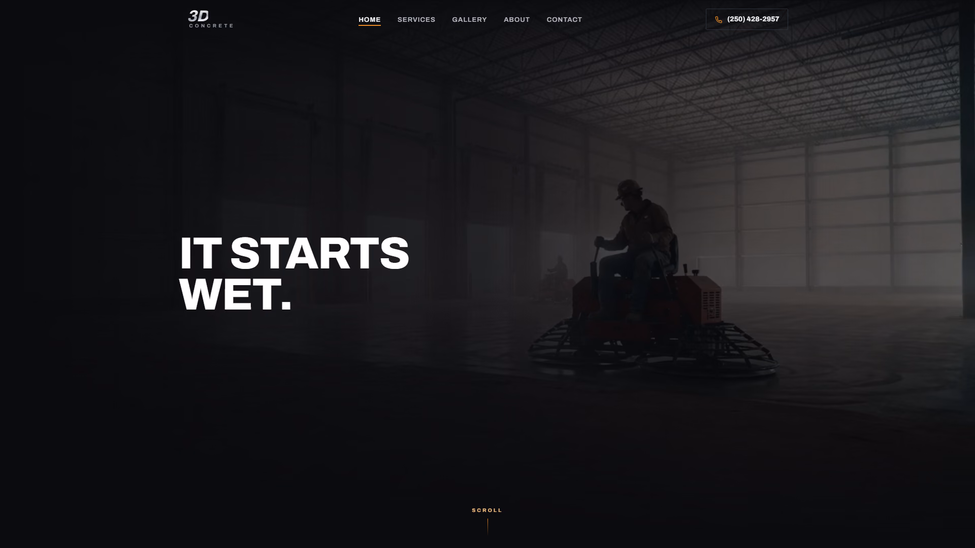 3D Concrete website prototype by TheBomb®, Concrete in Creston, BC
