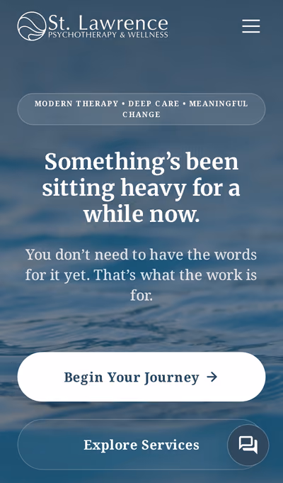St. Lawrence Psychotherapy & Wellness mobile website by TheBomb®
