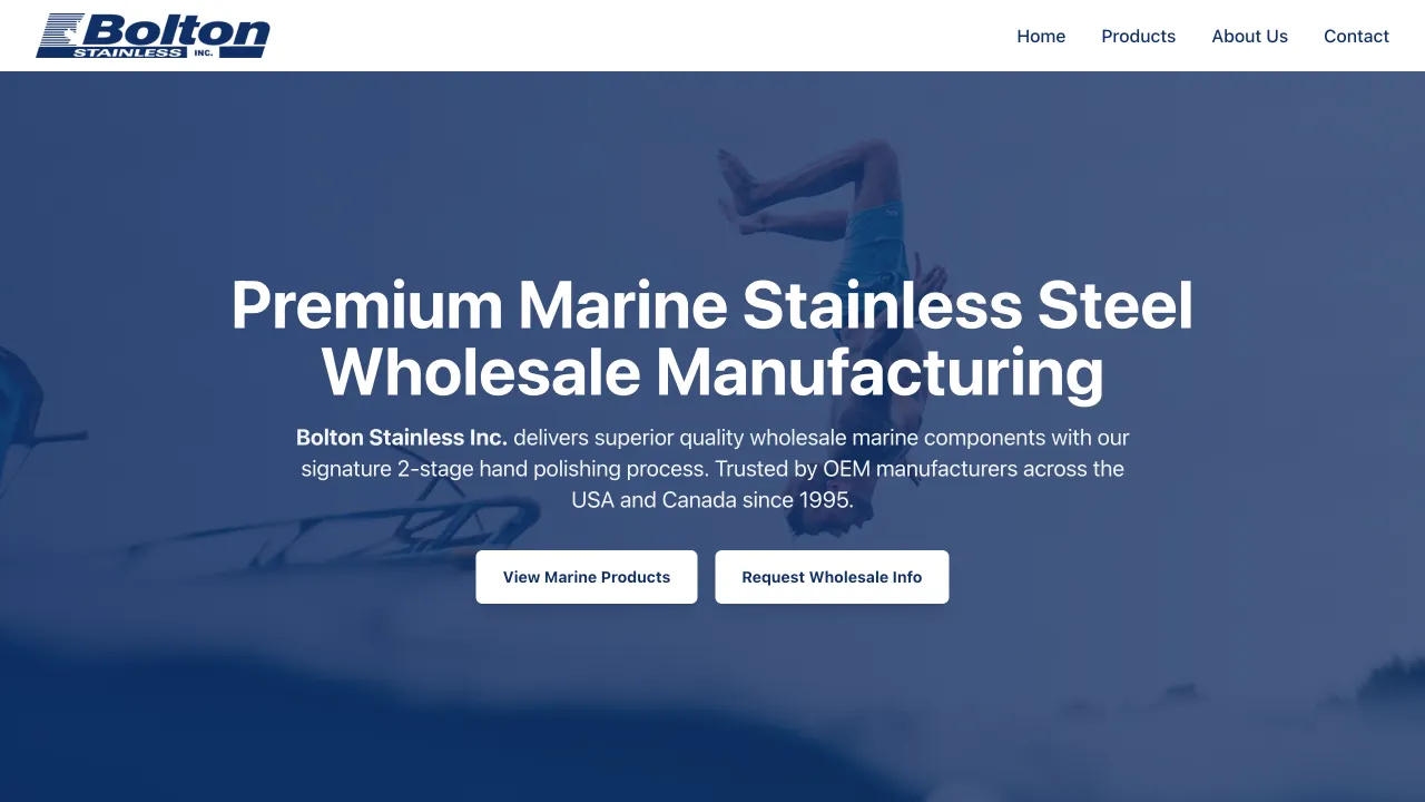 Bolton Stainless - Professional Website Design Portfolio by TheBomb® Digital Marketing - Custom Web Development Services in Toronto, Vancouver, Calgary, Ottawa, Montreal, Kelowna, Canada