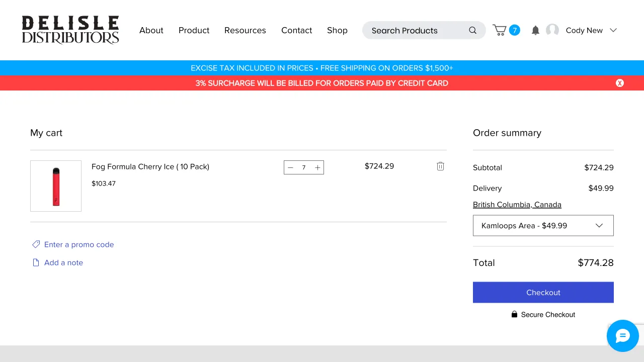 Delisle Distributors Website Design Screenshot 1 - Wholesale Portfolio - TheBomb® Digital Marketing Services Across Canada Delisle Distributors - Delisle Distributors Website Screenshot 1 - Professional Web Design Portfolio by TheBomb® Digital Marketing in Toronto, Vancouver, Calgary, Ottawa, Montreal, Kelowna, Canada