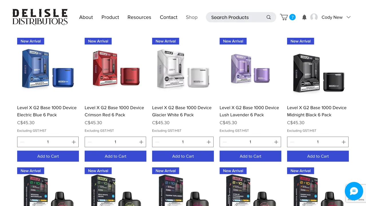 Delisle Distributors Website Design Screenshot 2 - Wholesale Portfolio - TheBomb® Digital Marketing Services Across Canada Delisle Distributors - Delisle Distributors Website Screenshot 2 - Professional Web Design Portfolio by TheBomb® Digital Marketing in Toronto, Vancouver, Calgary, Ottawa, Montreal, Kelowna, Canada