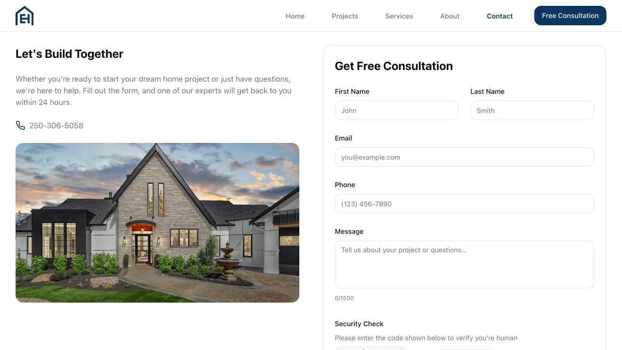 Enns Homes - Enns Homes Website Screenshot 1 - Professional Web Design Portfolio by TheBomb® Digital Marketing in Toronto, Vancouver, Calgary, Ottawa, Montreal, Kelowna, Canada