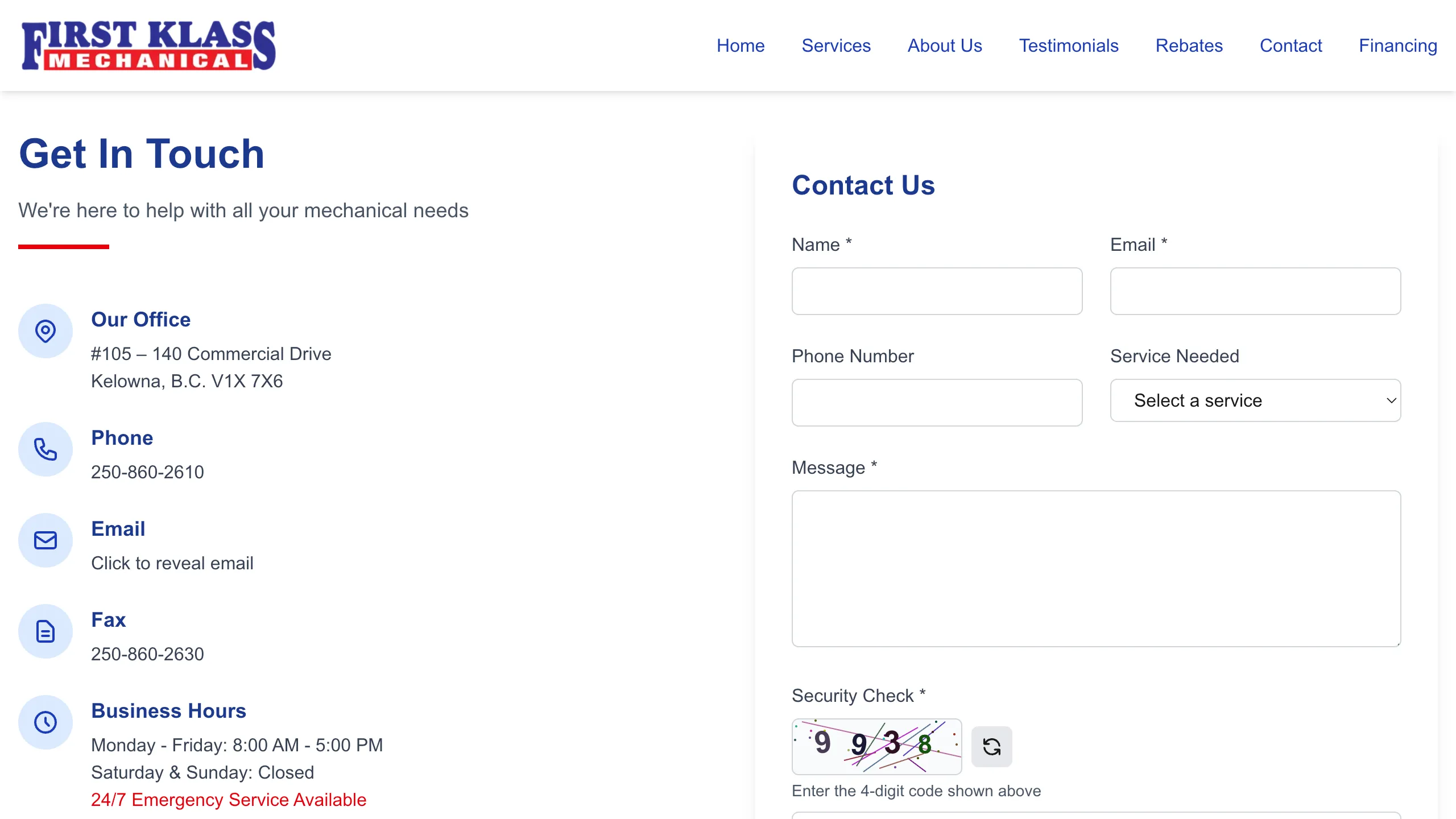 First Klass Mechanical Website Design Screenshot 2 - Local Services Portfolio - TheBomb® Digital Marketing Services Across Canada First Klass Mechanical - First Klass Mechanical Website Screenshot 2 - Professional Web Design Portfolio by TheBomb® Digital Marketing in Toronto, Vancouver, Calgary, Ottawa, Montreal, Kelowna, Canada