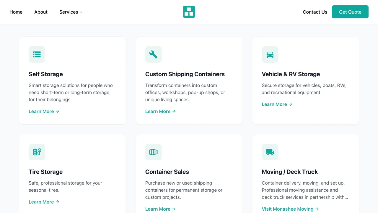 Kal Containers Website Design Screenshot 2 - Local Services Portfolio - TheBomb® Digital Marketing Services Across Canada Kal Containers - Kal Containers Website Screenshot 2 - Professional Web Design Portfolio by TheBomb® Digital Marketing in Toronto, Vancouver, Calgary, Ottawa, Montreal, Kelowna, Canada