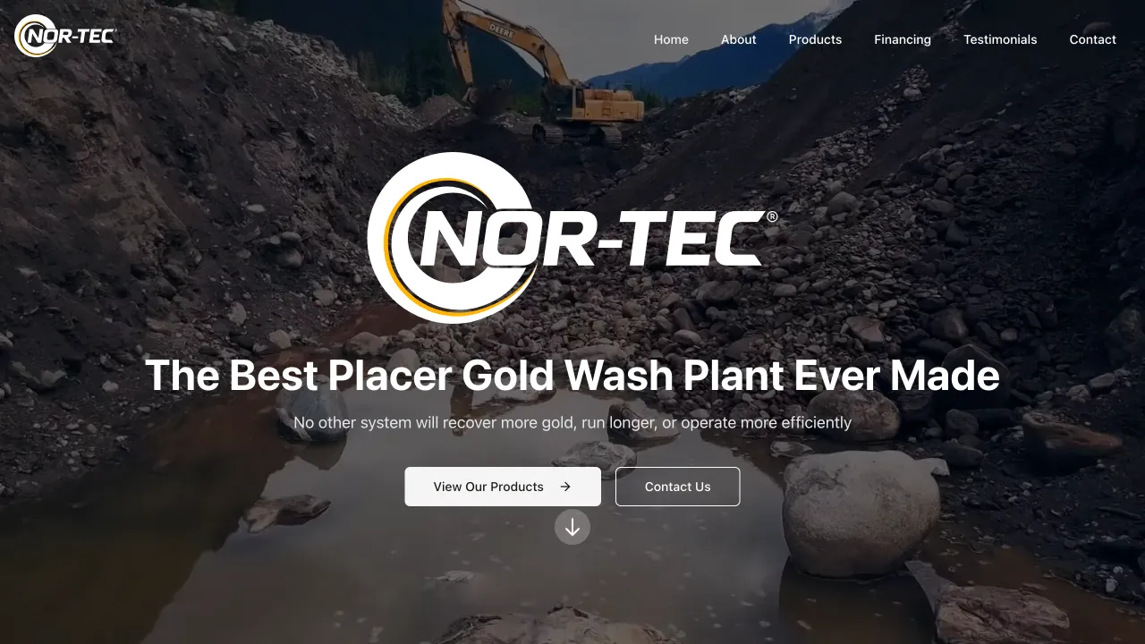 Manufacturing Business Website - Nor-Tec® Inc Website Screenshot 1 - Professional Web Design Portfolio by TheBomb® Digital Marketing in Toronto, Vancouver, Calgary, Ottawa, Montreal, Kelowna, Canada