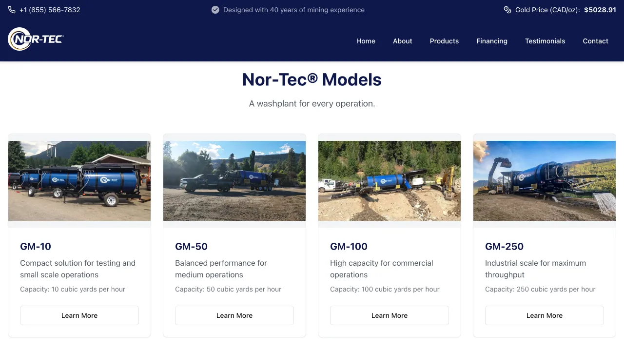 Manufacturing Business Website - Professional Website Design Portfolio by TheBomb® Digital Marketing - Custom Web Development Services in Toronto, Vancouver, Calgary, Ottawa, Montreal, Kelowna, Canada